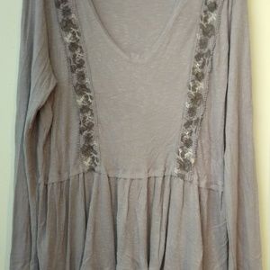 Light Purple Tunic with embellished patterns -New